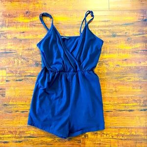3/$24 Shein wrap front blue Romper